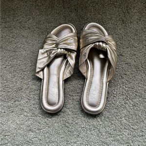 J. Crew Gold Knot Sandals